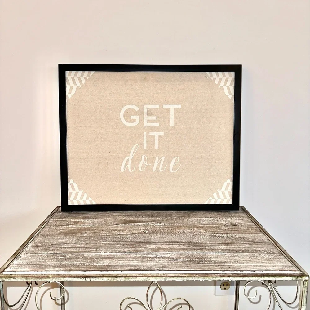 Get It Done Pin Board Wall Art